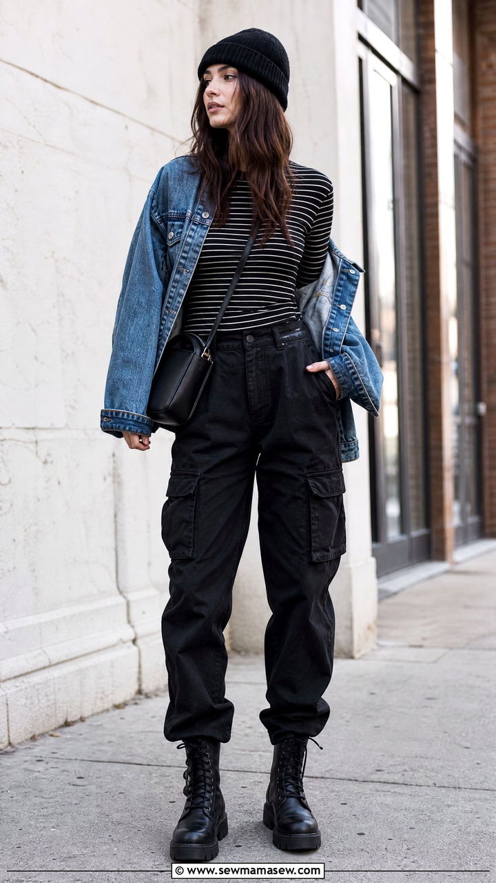 Grunge Striped Top Outfit - 20 grunge top outfit ideas