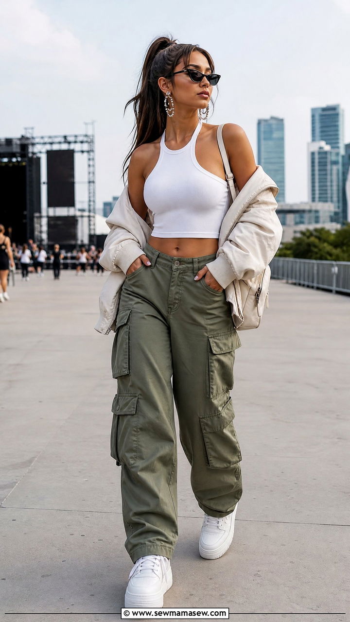 Halter Top Concert Outfit - 20 concert top outfit ideas