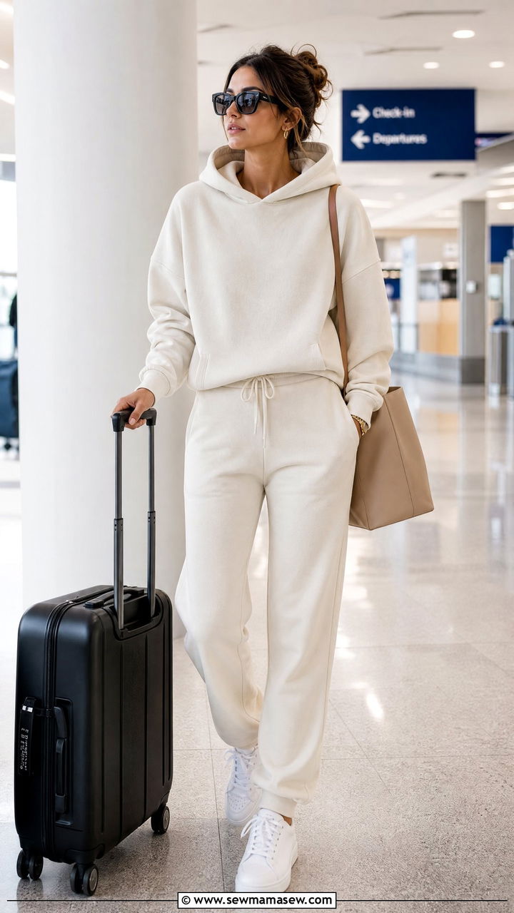 Hoodie With Sweatpants Matching Set Outfit - 20 hoodie outfit ideas
