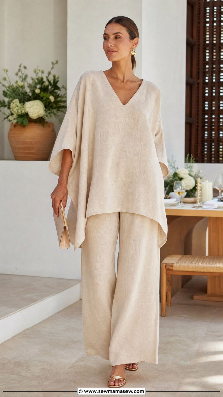Kaftan Top With Matching Pants - 20 kaftan top outfit ideas