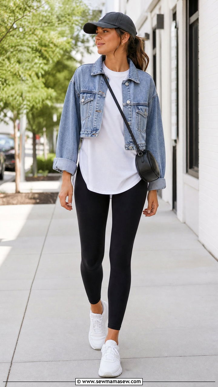 Longline T Shirt With Black Leggings - 20 longline t shirt outfit ideas