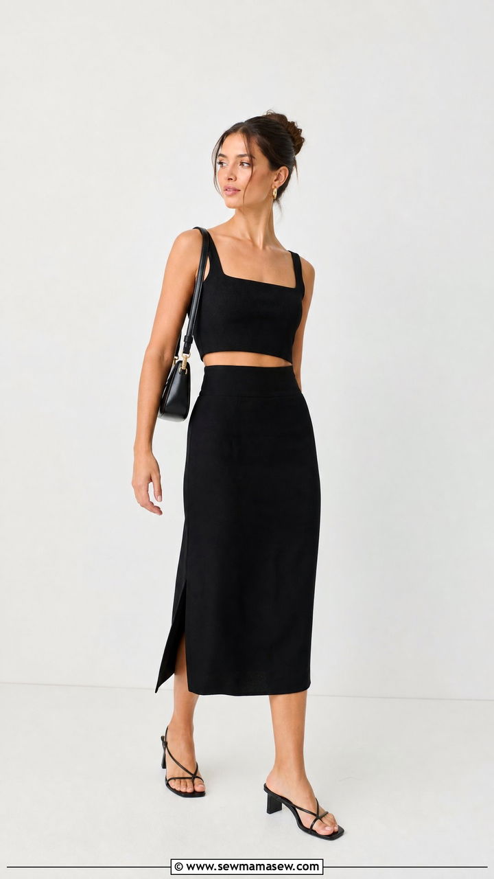 Matching Crop Top Set Club Outfit - 20 crop top outfits for the club