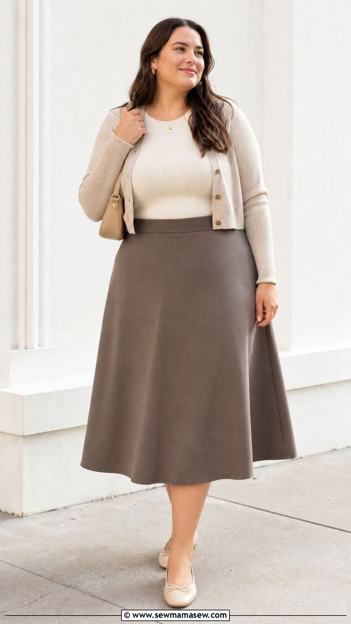 Plus Size A Line Skirt Outfit - 20 plus size outfits for rectangle shape
