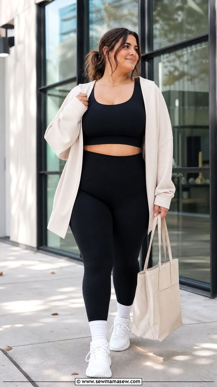 Plus Size Athleisure Gym Outfit - 20 plus size gym outfit ideas