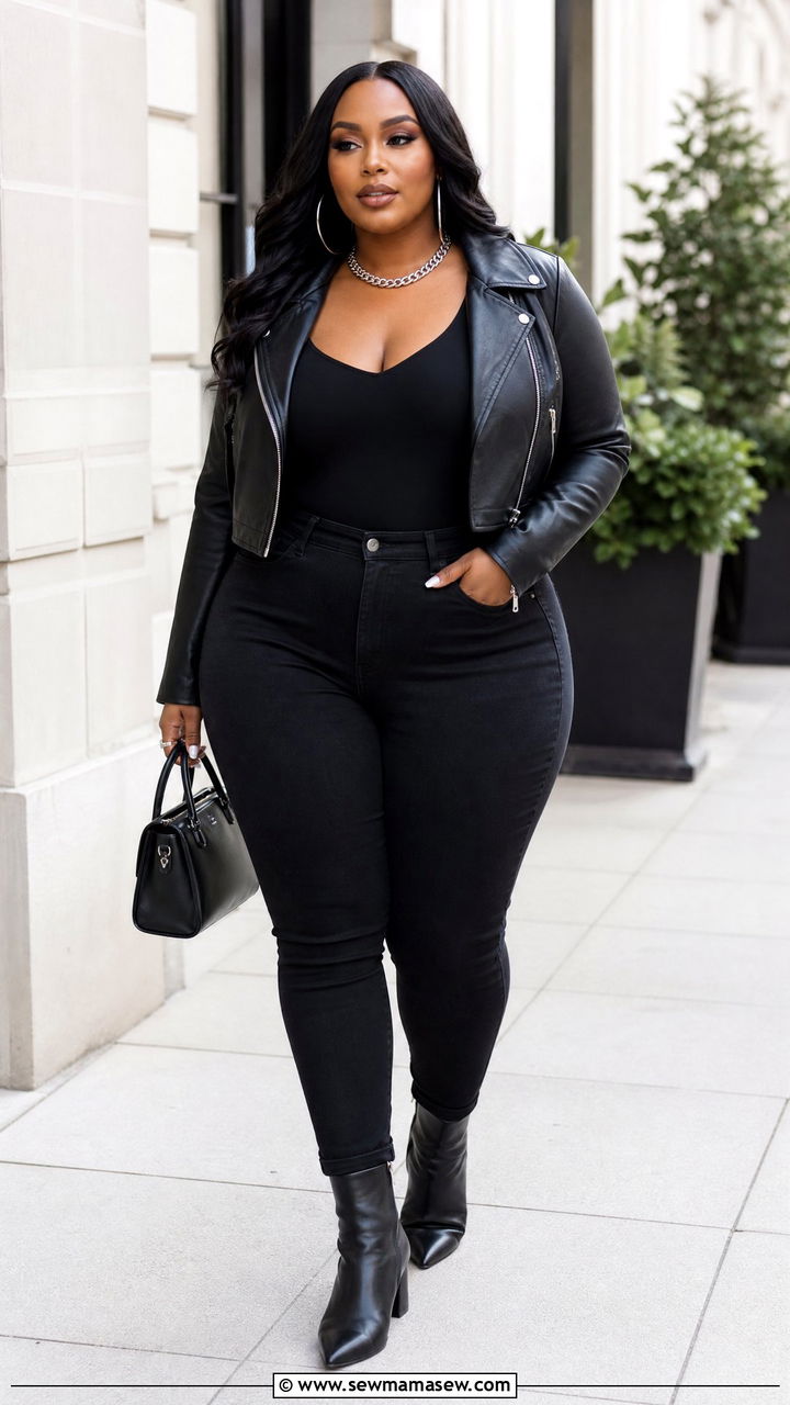 Plus Size Baddie All Black Outfit - 20 plus size baddie outfit ideas