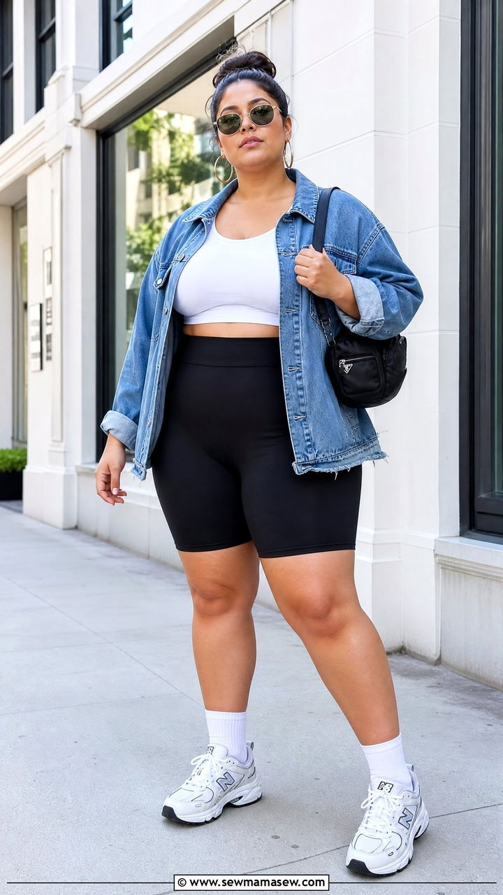 Plus Size Baddie Biker Shorts Outfit - 20 plus size baddie outfit ideas