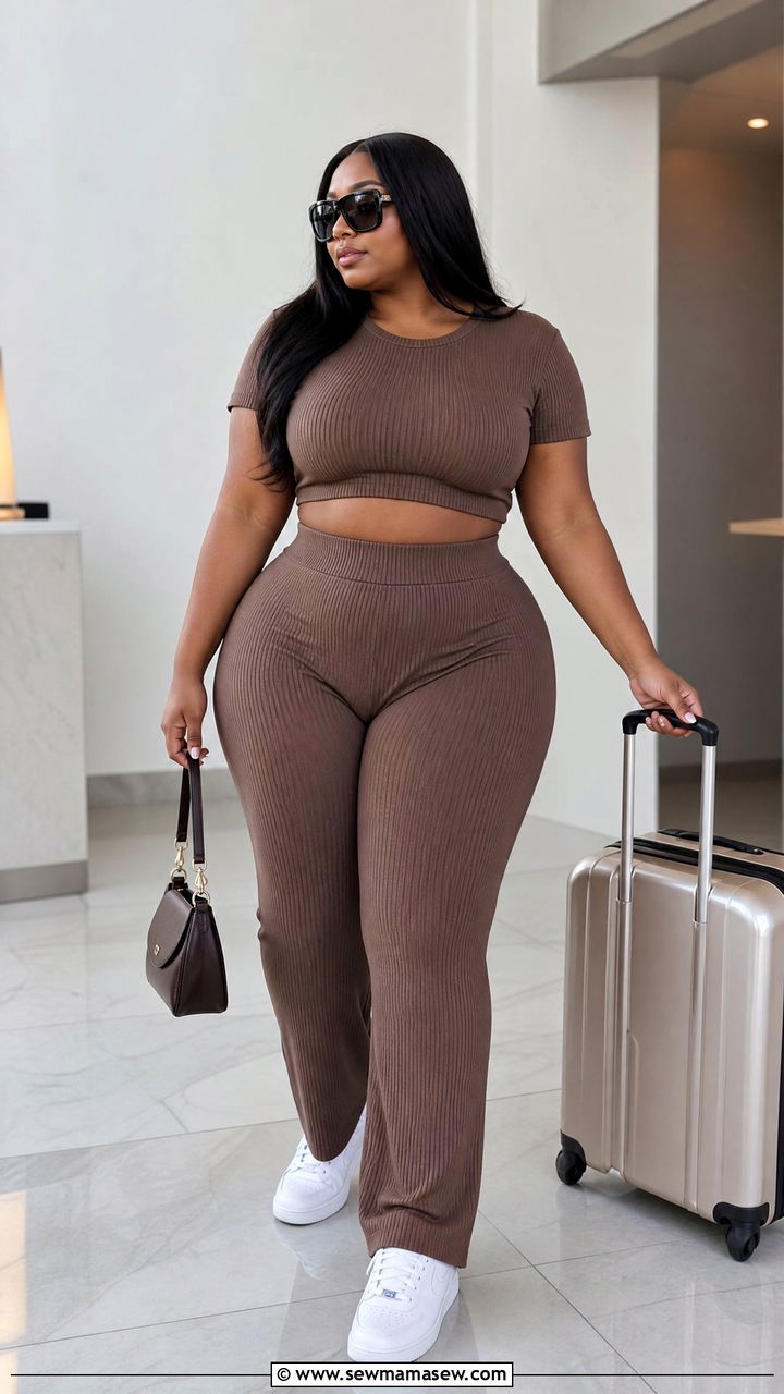 Plus Size Baddie Matching Set Outfit - 20 plus size baddie outfit ideas