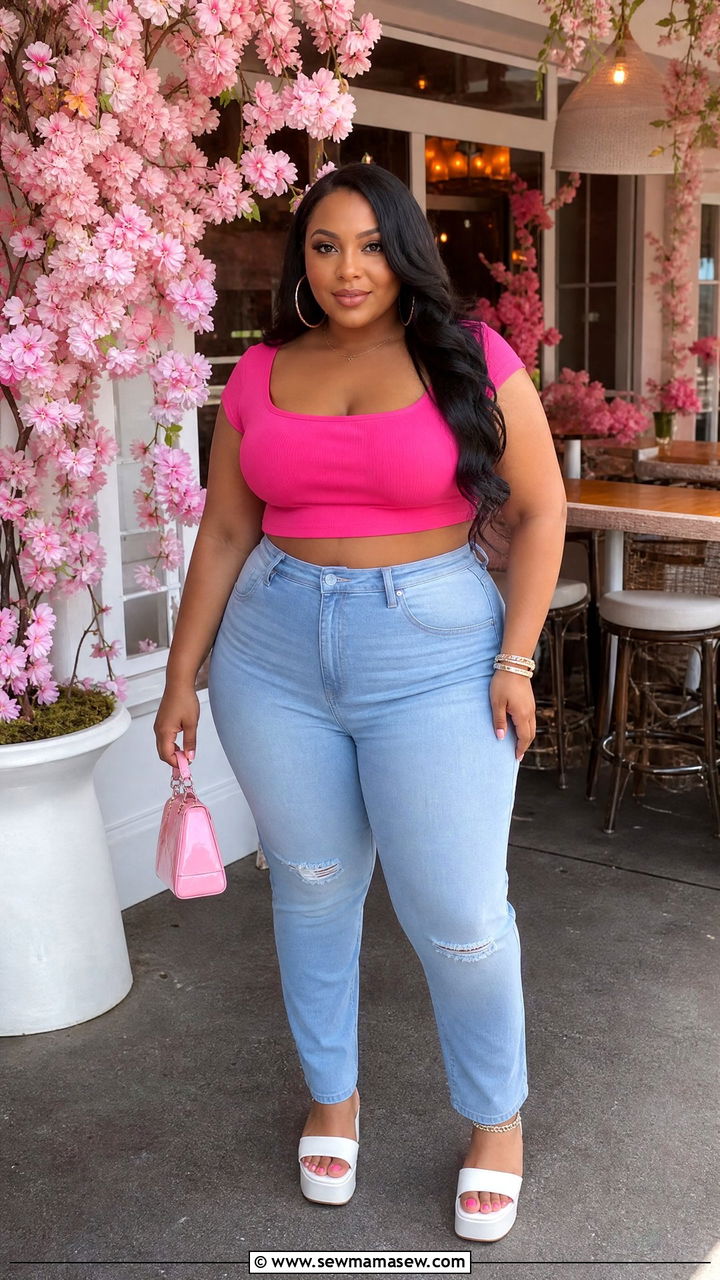 Plus Size Baddie Pink Outfit - 20 plus size baddie outfit ideas