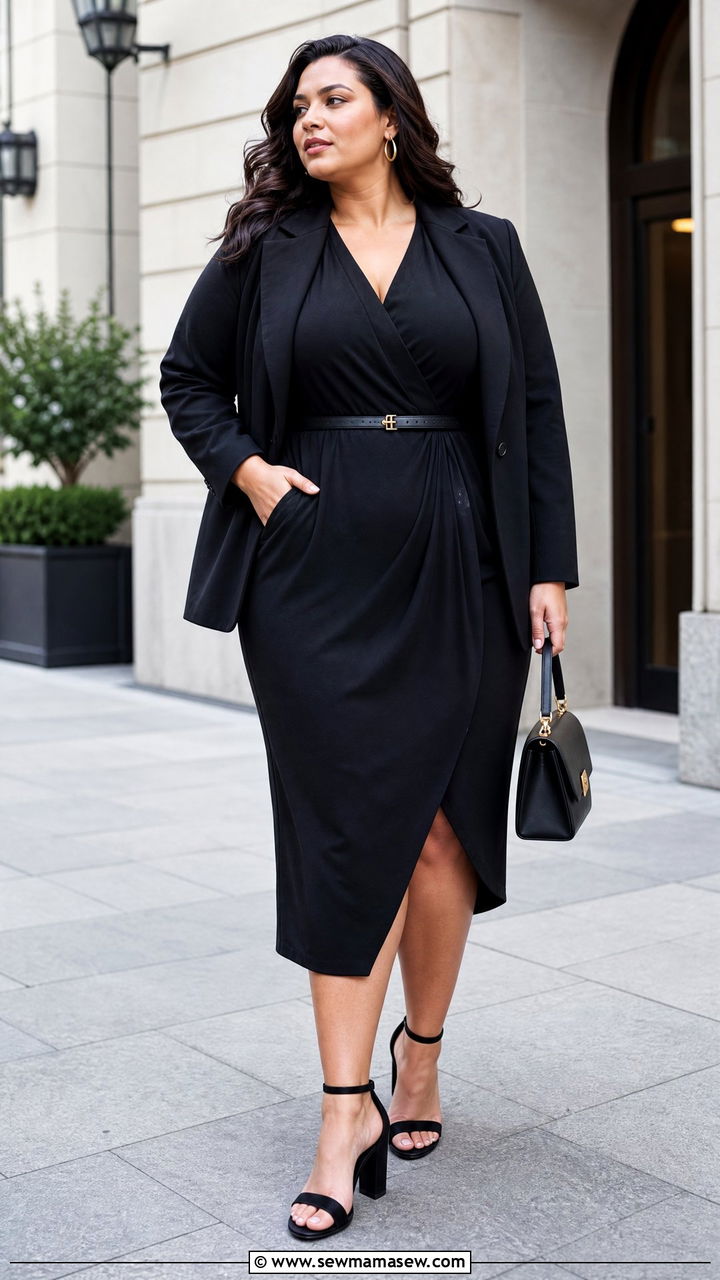 Plus Size Black Dress Outfit - 20 plus size outfits for curvy women