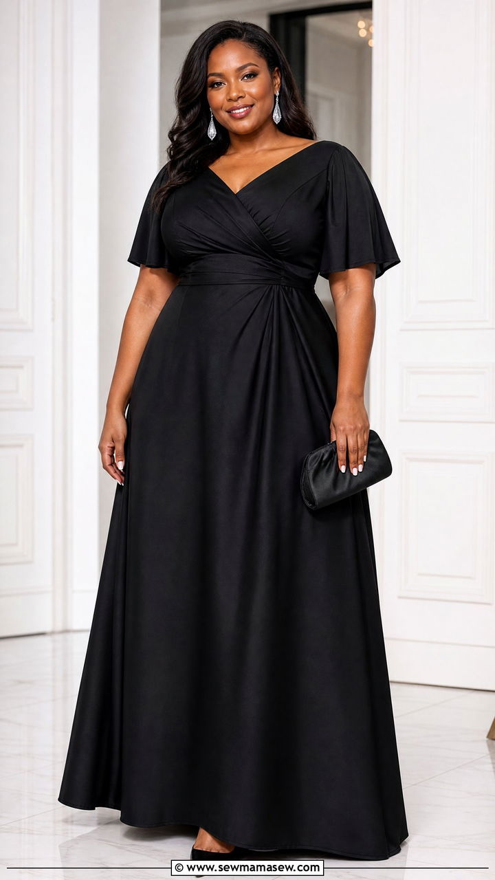 Plus Size Black Formal Dress Outfit - 20 plus size formal dress outfit ideas