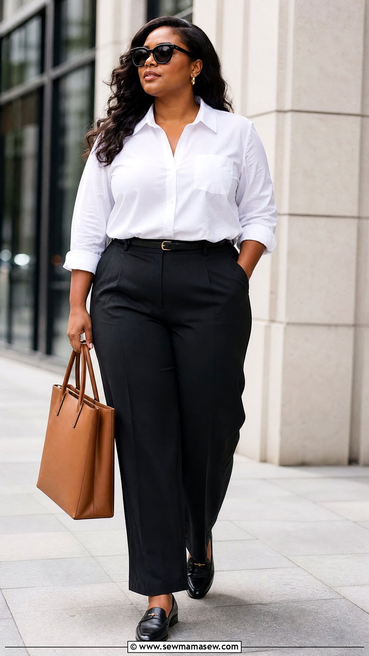 Plus Size Black Pants Outfit - 20 plus size outfit inspo