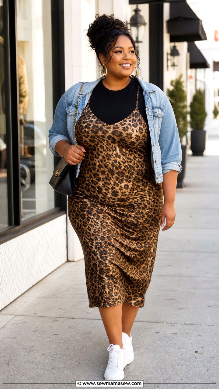 Plus Size Black T Shirt With Slip Dress - 20 plus size black t shirt outfit ideas