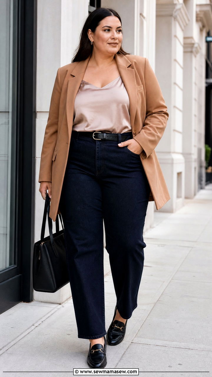 Plus Size Blazer And Jeans Outfit - 20 plus size outfit inspo