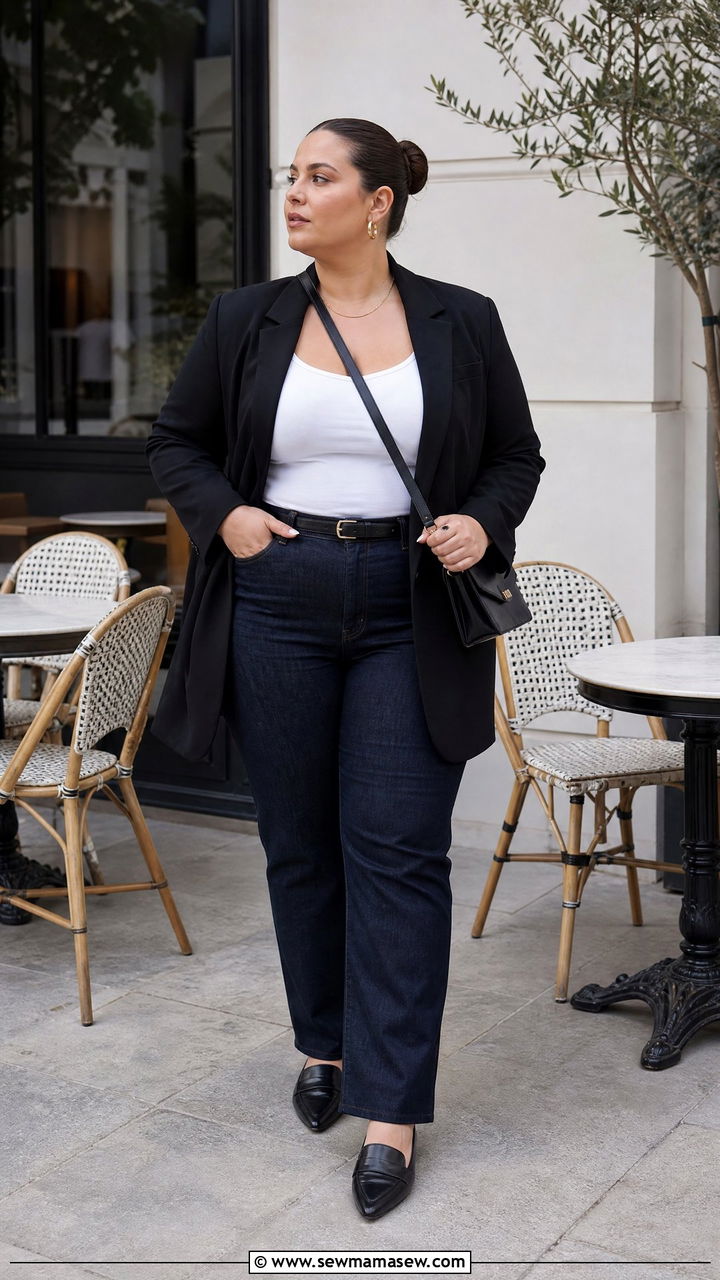 Plus Size Blazer And Jeans Outfit - 20 plus size outfits for curvy women