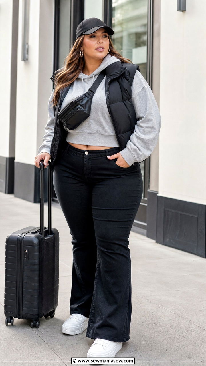 Plus Size Bootcut Jeans With Hoodie - 20 plus size bootcut jeans outfit ideas