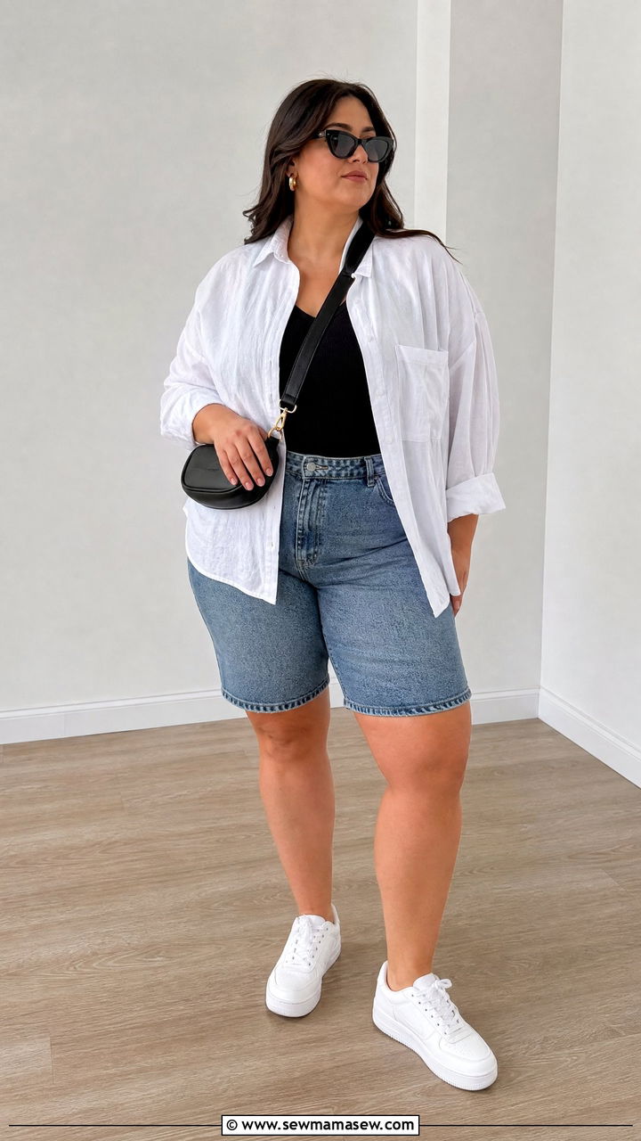 Plus Size Button Down Concert Outfit - 20 plus size concert top outfit ideas