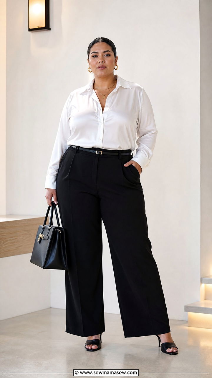 Plus Size Button Down Shirt Outfit - 20 plus size date night outfit ideas