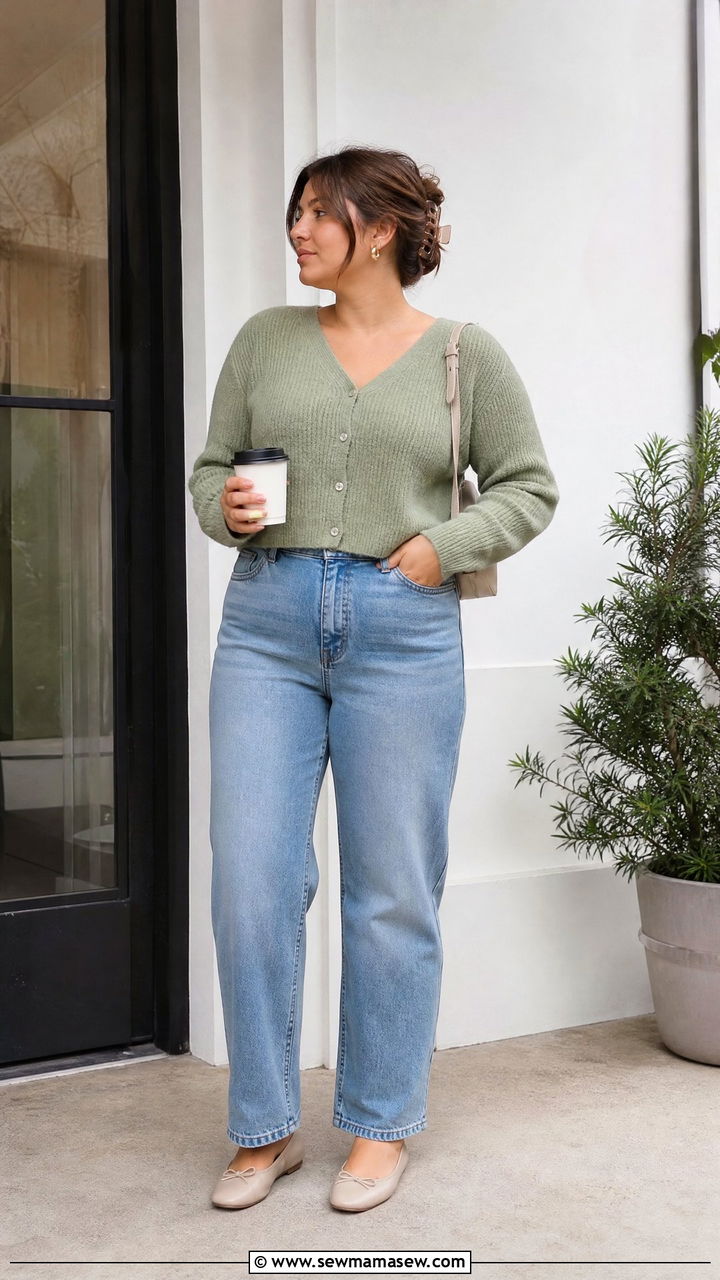 Plus Size Cardigan And Jeans Outfit - 20 plus size outfits for young women