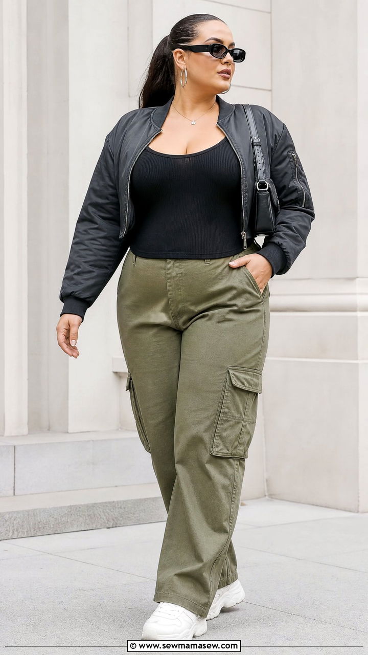 Plus Size Cargo Pants Outfit - 20 plus size outfit inspo