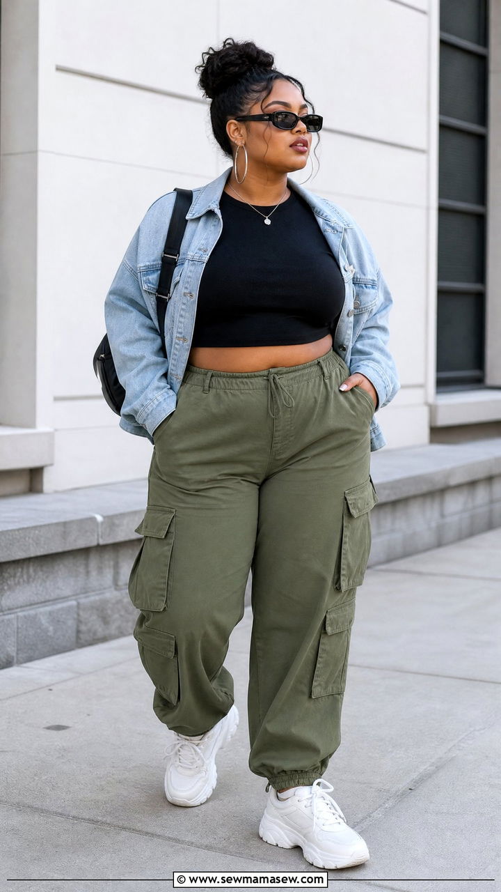 Plus Size Cargo Pants Outfit - 20 plus size outfits for women in their 20s