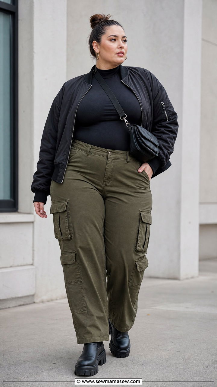 Plus Size Cargo Pants Outfit - 20 plus size fall outfit ideas 2026