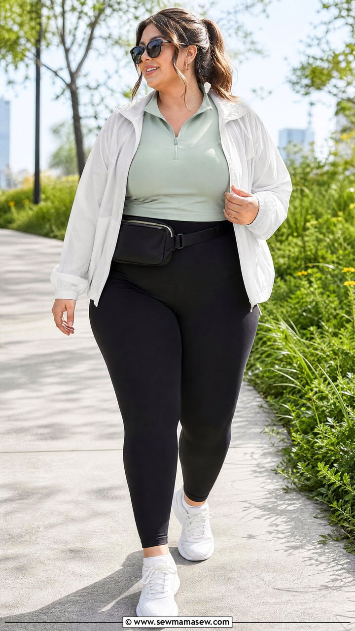 Plus Size Casual Athleisure Outfit - 20 plus size spring fashion outfit ideas