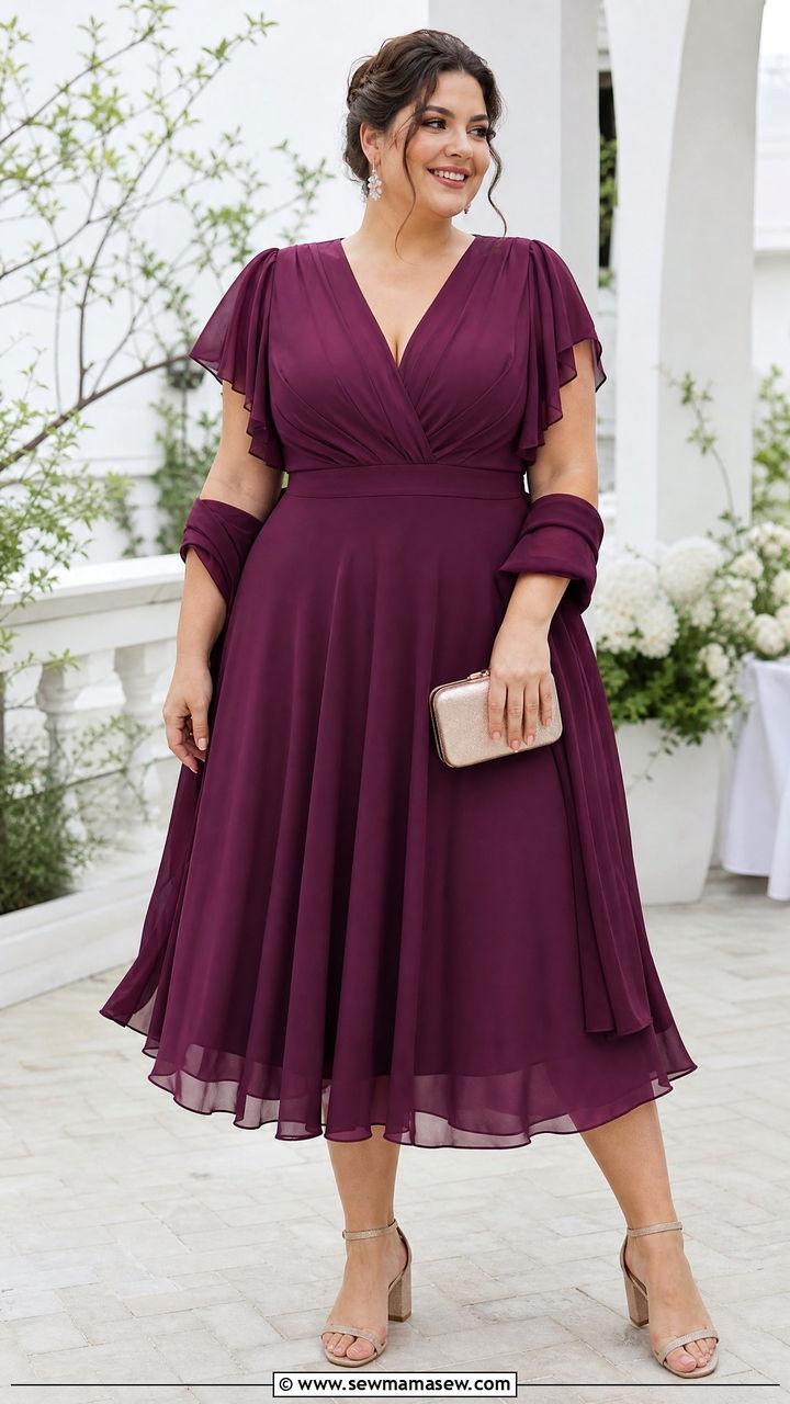 Plus Size Chiffon Cocktail Dress Outfit - 20 plus size cocktail dress outfit ideas