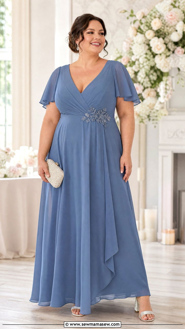 Plus Size Chiffon Formal Dress Outfit - 20 plus size formal dress outfit ideas