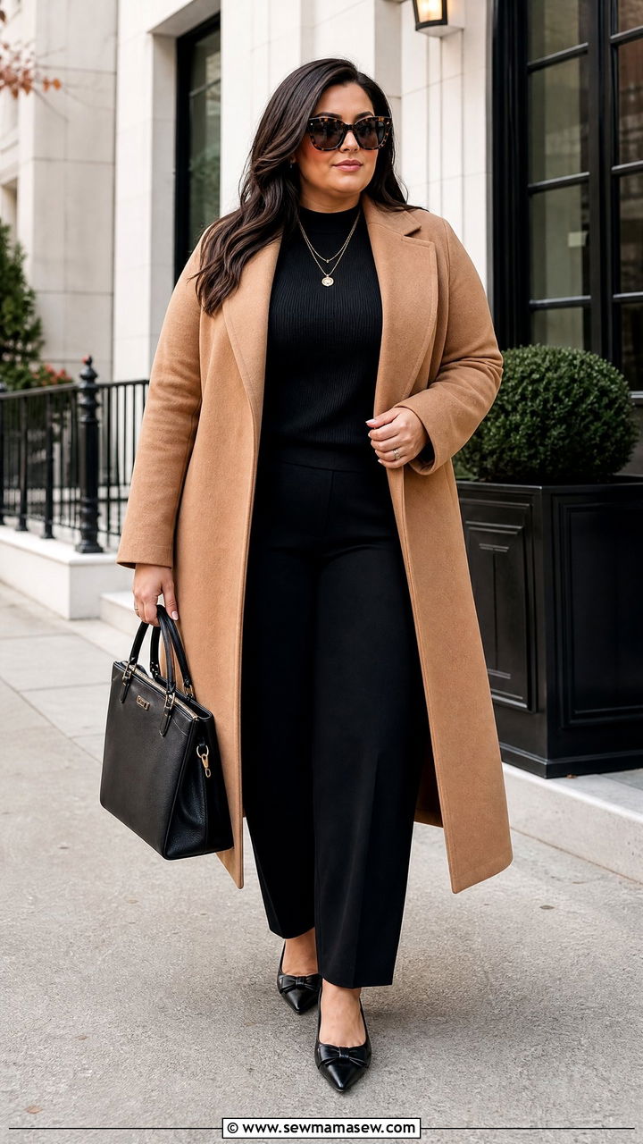 Plus Size Column Dressing Outfit - 20 plus size outfits to balance proportions