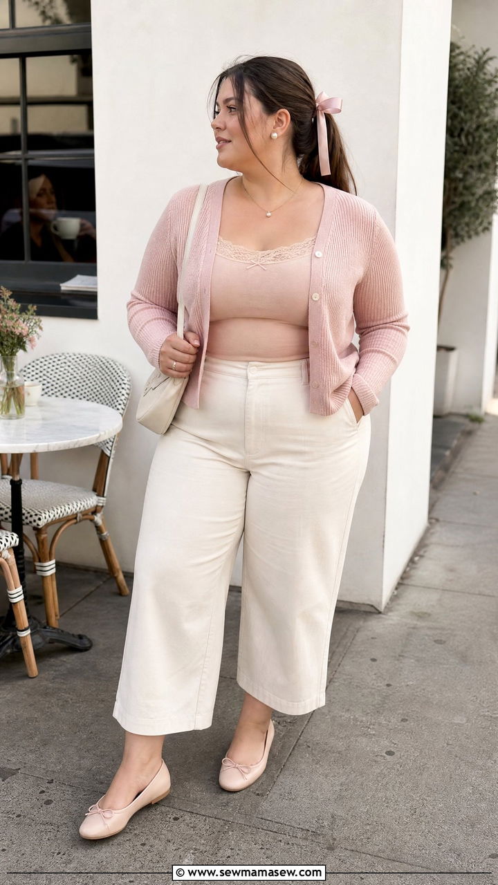 Plus Size Coquette Ballet Flats Outfit - 20 plus size coquette outfit ideas