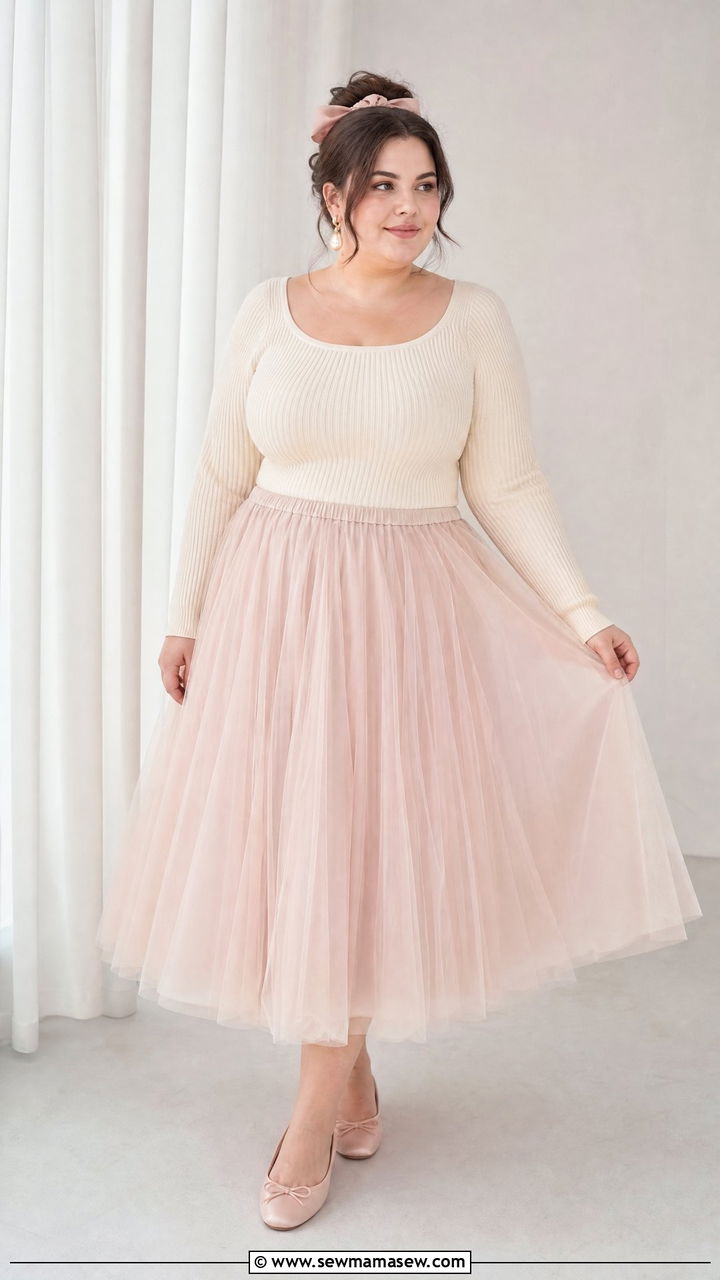 Plus Size Coquette Tulle Skirt Outfit - 20 plus size coquette outfit ideas