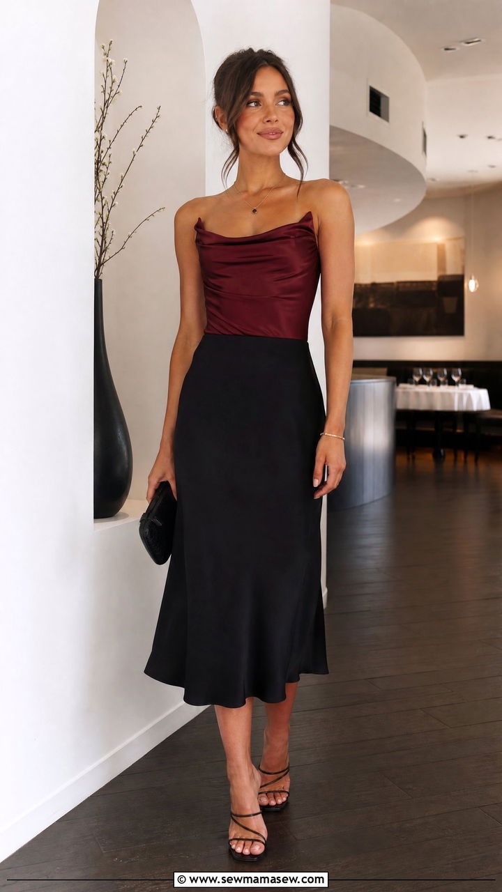 Plus Size Corset Top With Slip Skirt And Heels - 20 plus size corset top outfit ideas for night out