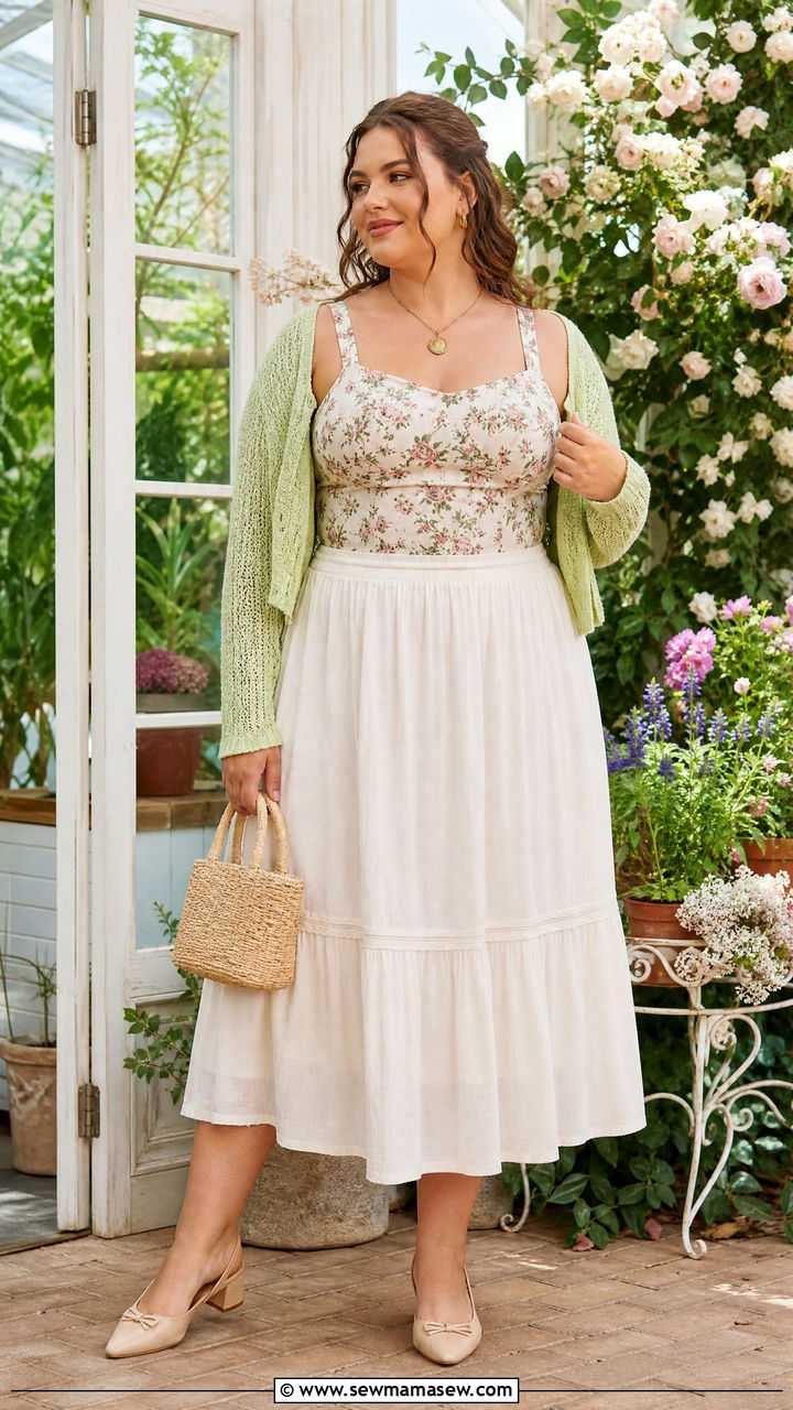 Plus Size Cottagecore Corset Top Outfit - 20 plus size cottagecore top outfit ideas