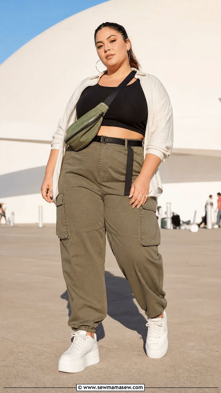 Plus Size Crop Top Concert Outfit - 20 plus size concert top outfit ideas