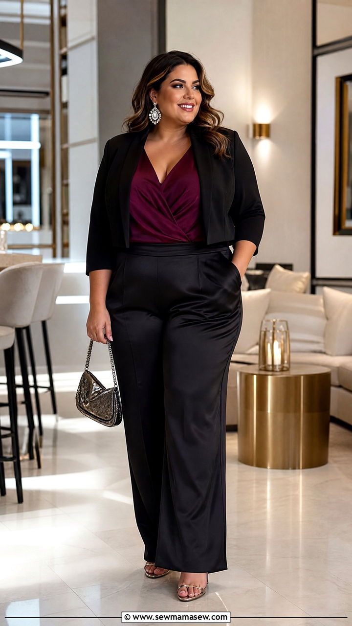 Plus Size Dress Pants Going Out Outfit - 20 plus size dress pants outfit ideas