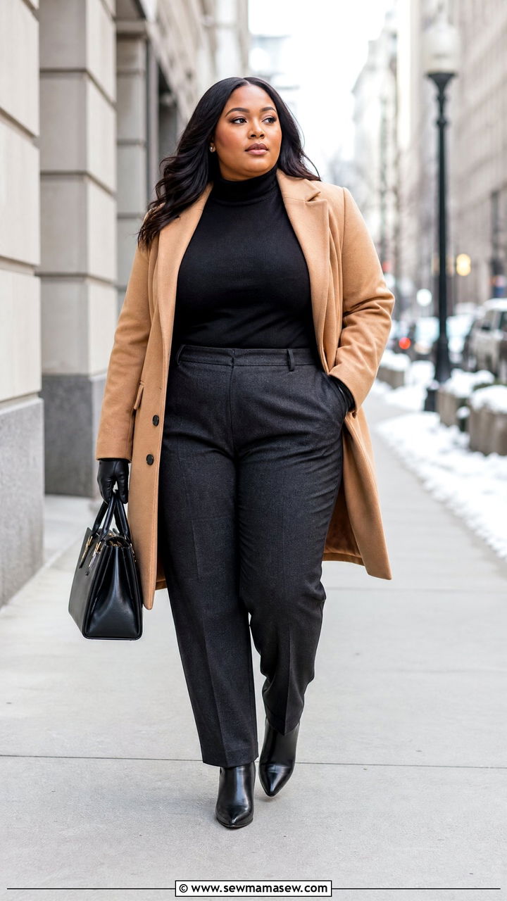 Plus Size Dress Pants Winter Outfit - 20 plus size dress pants outfit ideas