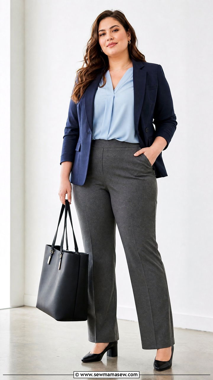 Plus Size Dress Pants Work Outfit - 20 plus size dress pants outfit ideas
