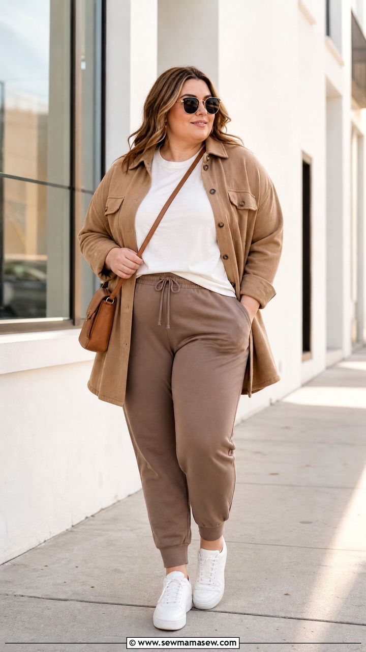 Plus Size Earth Tone Casual Weekend Outfit - 20 plus size earth tone outfit ideas