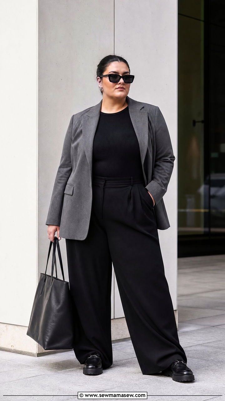 Plus Size Edgy Work Outfit - 20 plus size edgy outfit ideas