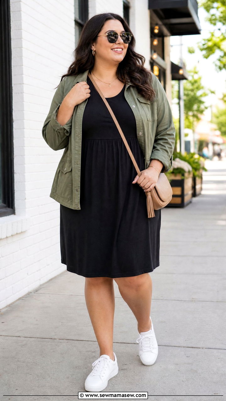 Plus Size Empire Waist Casual T Shirt Dress Outfit - 20 plus size empire waist dress outfit ideas