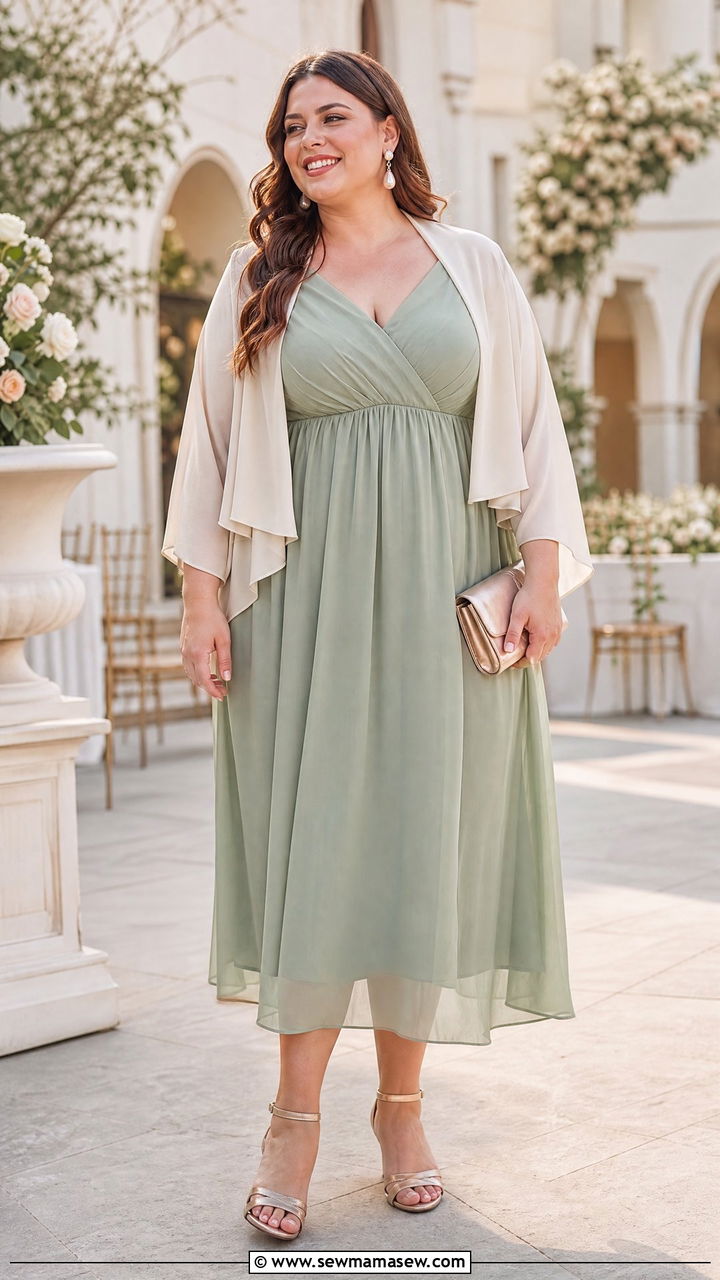 Plus Size Empire Waist Chiffon Dress Outfit - 20 plus size empire waist dress outfit ideas