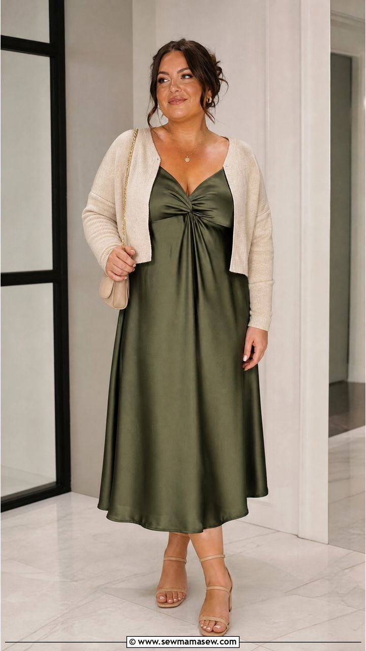 Plus Size Empire Waist Slip Dress Outfit - 20 plus size empire waist dress outfit ideas