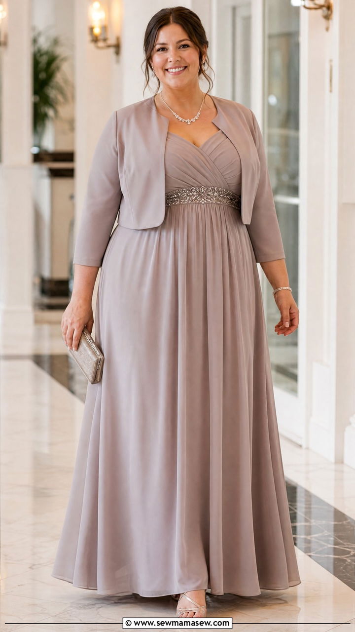 Plus Size Empire Waist Special Occasion Dress Outfit - 20 plus size empire waist dress outfit ideas