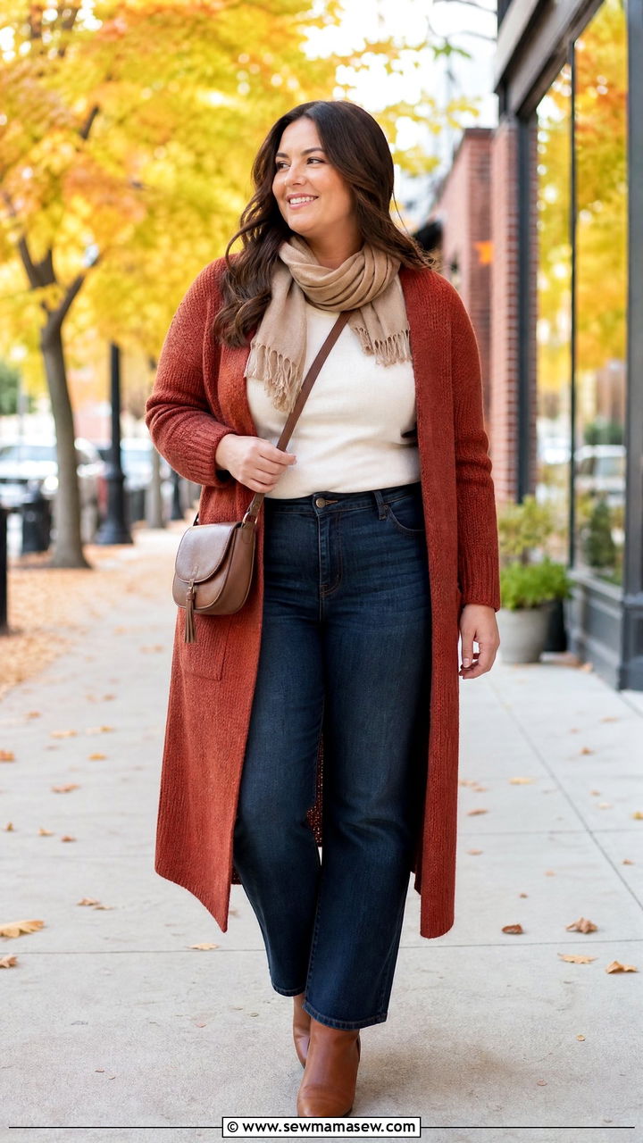 Plus Size Fall Cardigan Outfit - 20 plus size outfits for curvy women