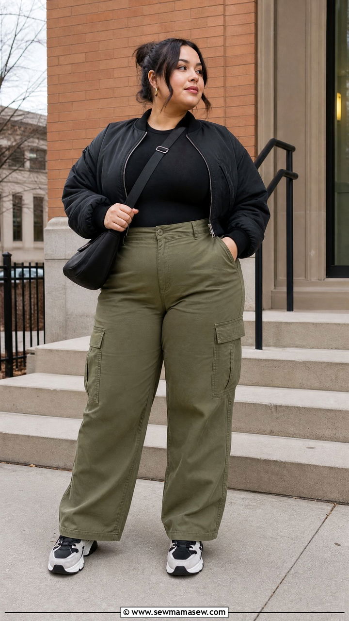Plus Size Fall Cargo Pants Outfit - 20 plus size fall outfit ideas aesthetic