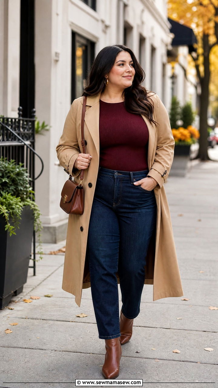 Plus Size Fall Outfit - 20 plus size midsize outfit ideas