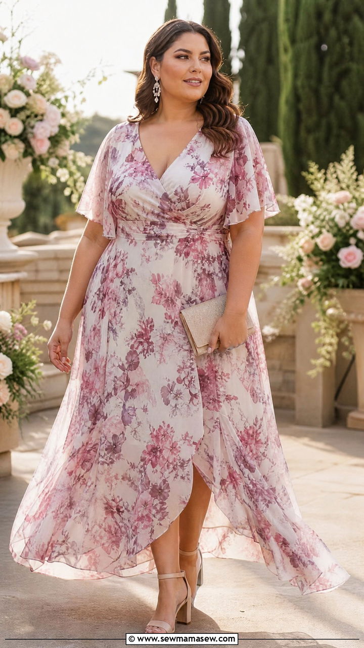 Plus Size Floral Dress Wedding Guest Outfit - 20 plus size floral dress outfit ideas