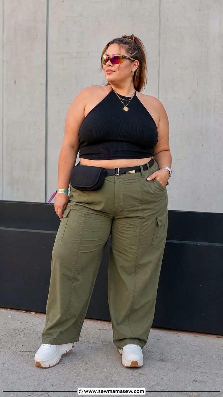 Plus Size Halter Festival Top Outfit - 20 plus size festival top outfit ideas