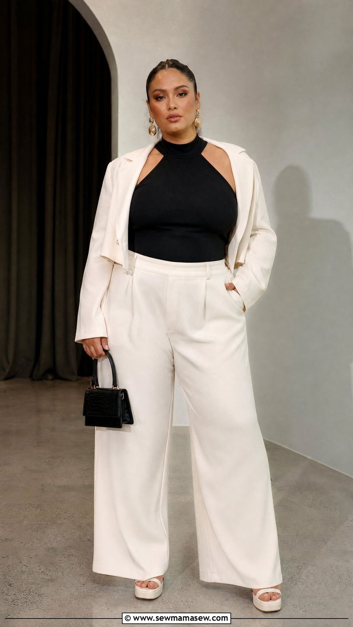 Plus Size Halter Top Outfit - 20 plus size night out top outfit ideas