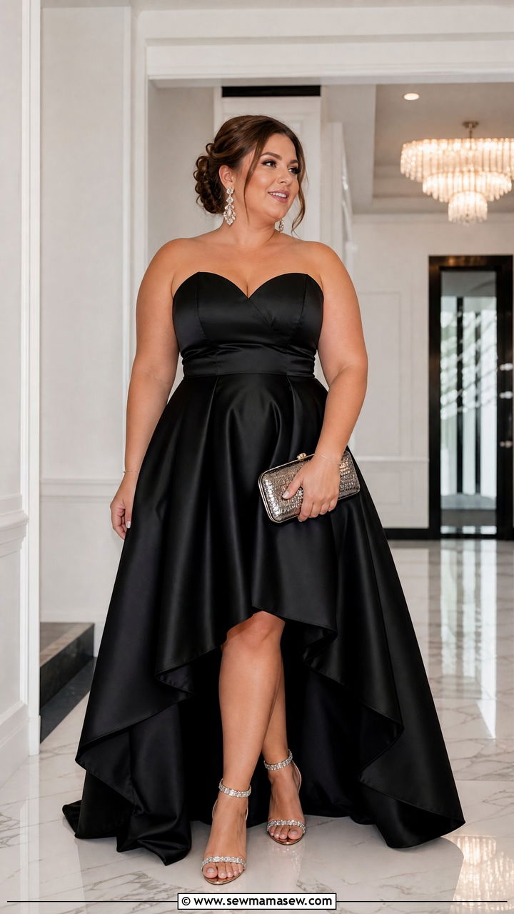 Plus Size High Low Gala Dress - 20 plus size gala outfit ideas
